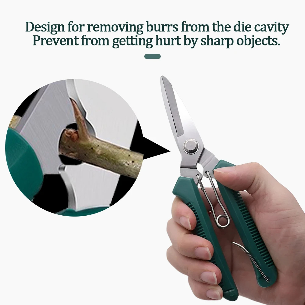 Gardening Tools Sharp - กรรไกรตัดกิ่งบอนไซ กรรไกรทำสวนโลหะคมกริบ อุปกรณ์ทำสวน เครื่องมือตัดแต่งกิ่ง ตัดผลไม้ กำจัดวัชพืช