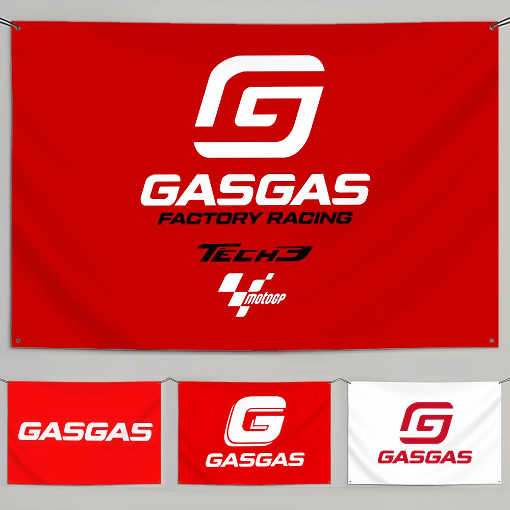 Gardening Tools Store - ธงแบรนด์ดัง G-GasGas ผ้าธงแบบมินิมอล ทนทานต่อการซีดจาง เหมาะสำหรับตกแต่งสวนกลางแจ้ง ป้ายแขวนสำหรับร้านค้าและตกแต่งบ้าน