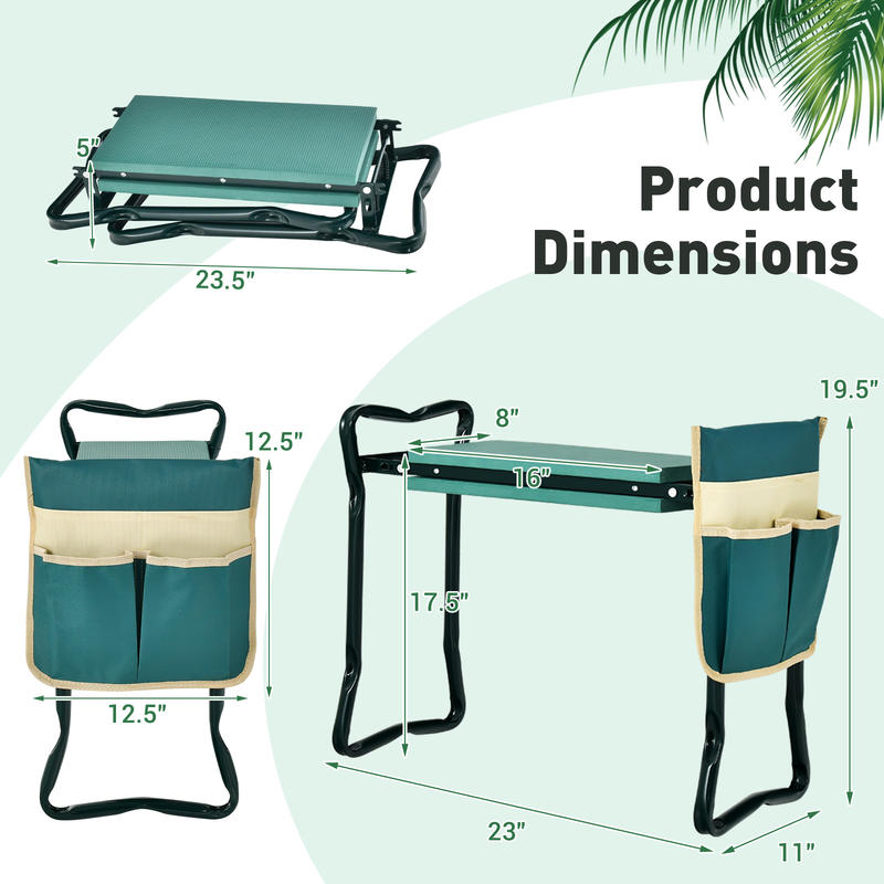 เก้าอี้นั่งทำสวนแบบพับได้ พร้อ - Gardening Tools For Seniors บทวิจารณ์และราคา