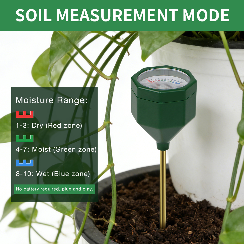 เครื่องวัดความชื้นในดินแบบพกพา - Gardening Tools Required บทวิจารณ์และราคา