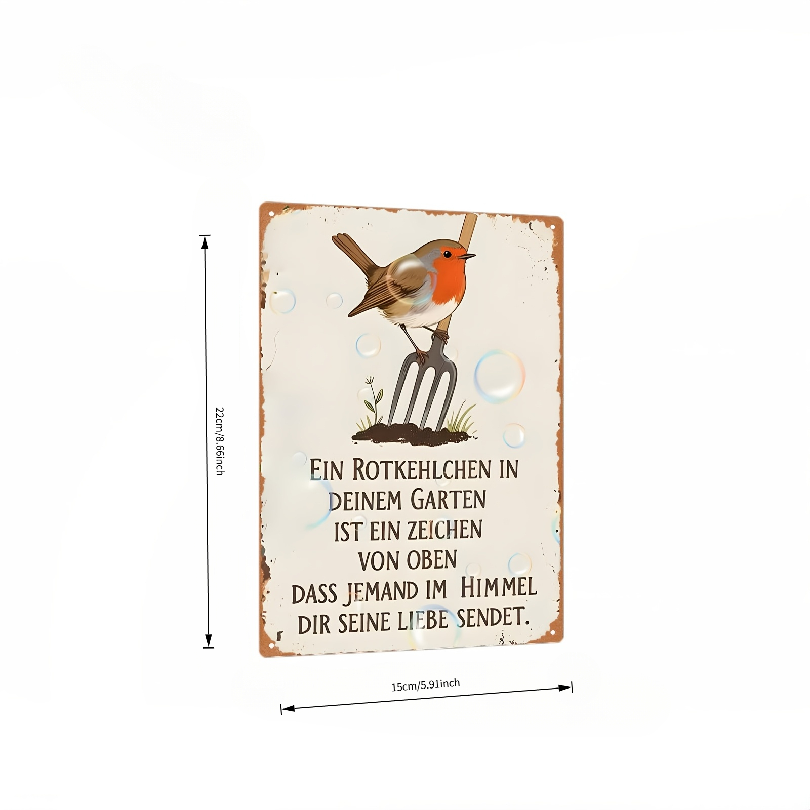 ป้ายไม้วินเทจ ป้ายเรโทร รูปนก  - Gardening Tools German บทวิจารณ์และราคา