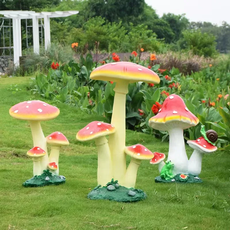 ประติมากรรมเห็ดเรซิ่นตกแต่งสวน - Gardening Tools Sketch บทวิจารณ์และราคา